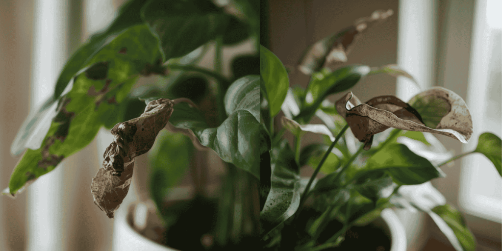 Errores más comunes al cuidar plantas de interior (y cómo evitarlos) planta de interior afectada por cambios frecuentes de ubicación